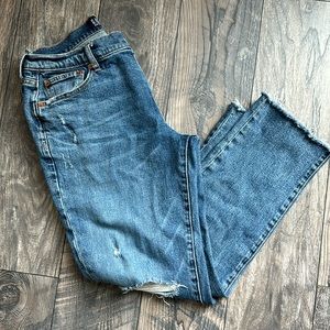 GAP Distressed Girlfriend Jeans 6/28